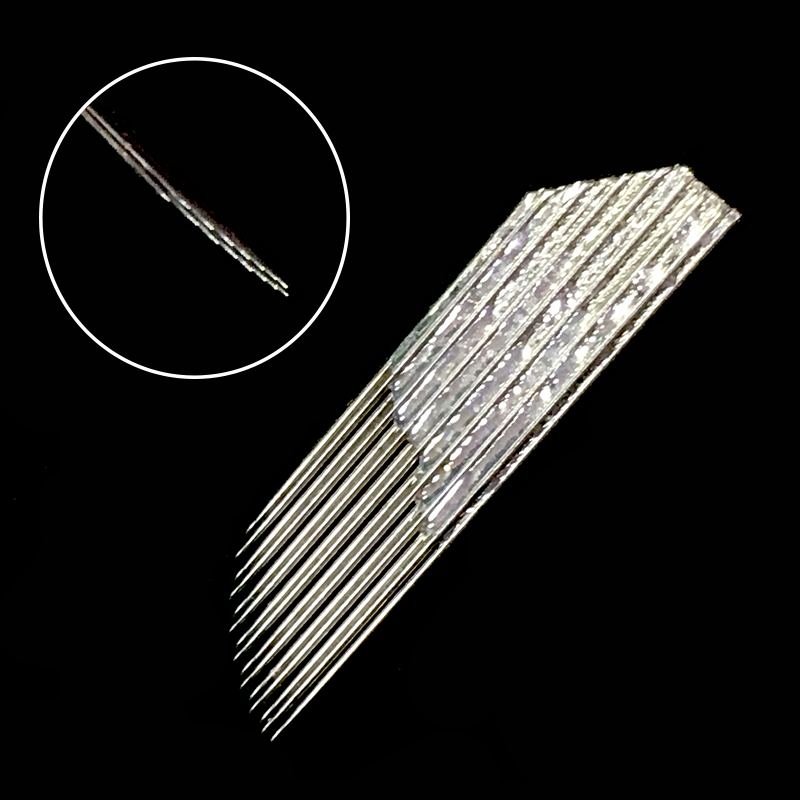 Embroidery Needle Pen - 100개 더블 로우 마이크로블레이딩 니들 펜