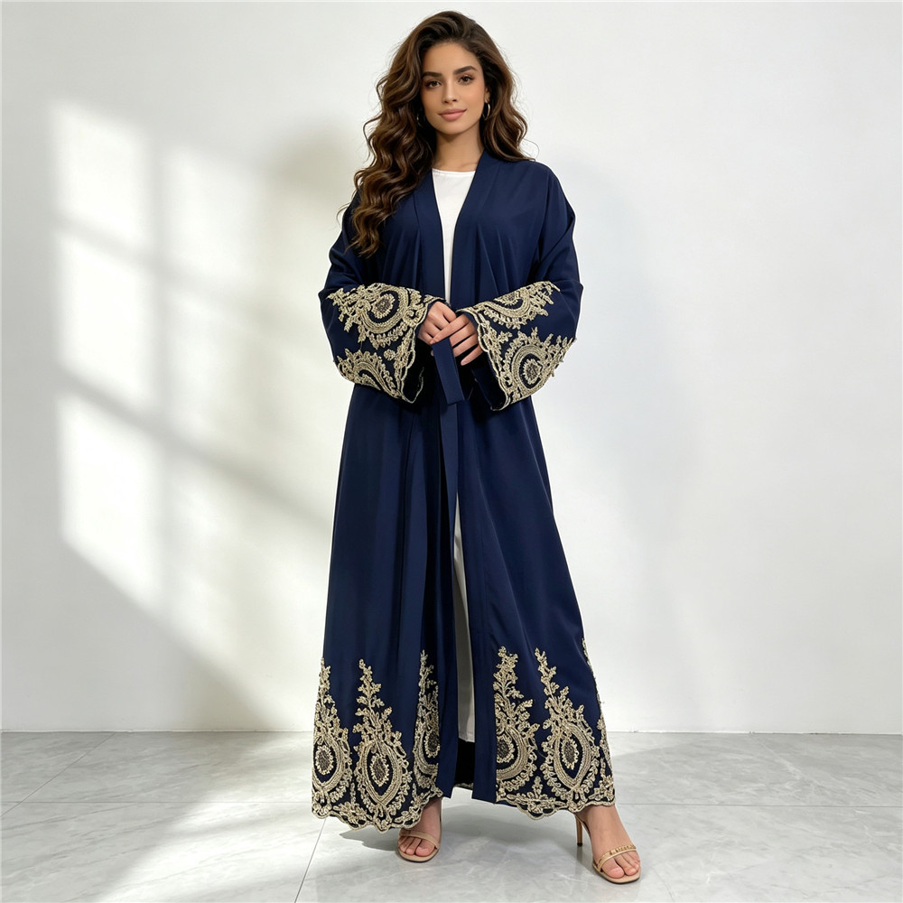 새로운 아바야 두바이 럭셔리 키모노 가디건 카프탄 라마 - Embroidery Kaftan 리뷰 및 가격