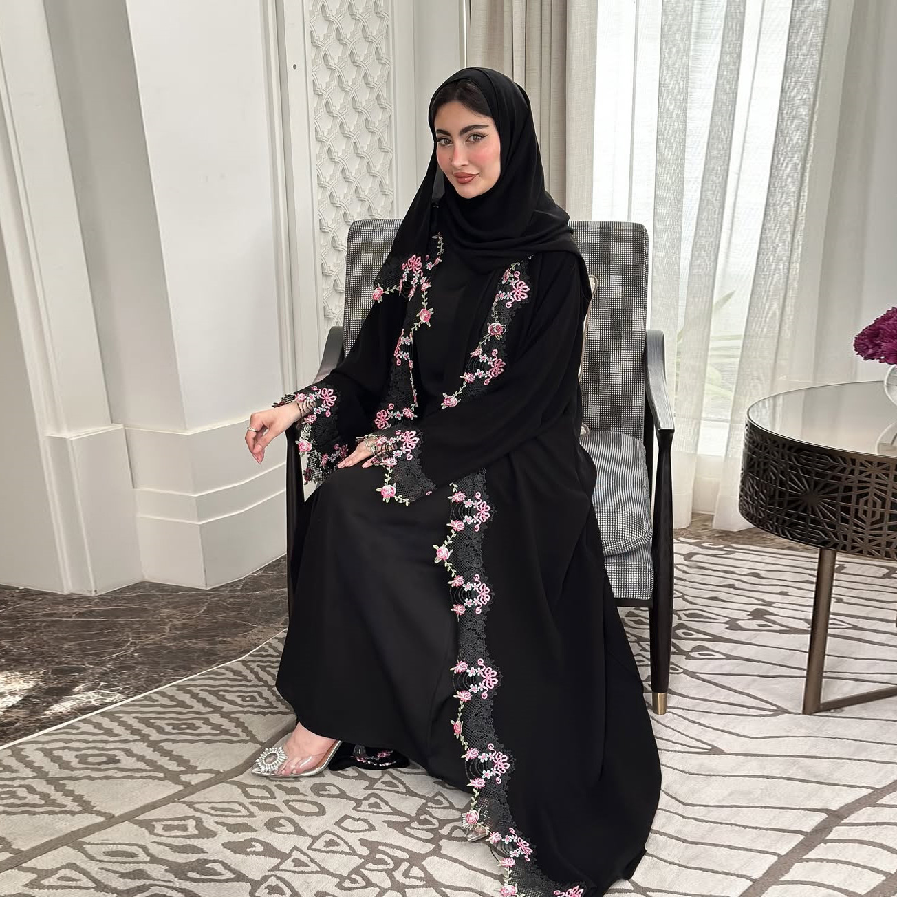 아바야 여성 이드 드레스 잘라비야 가디건 로브 자수 무 - Embroidery Kaftan 리뷰 및 가격
