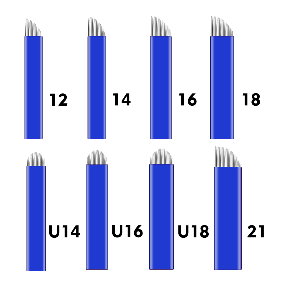 0.2mm 50/100PCS 블루 블레이드 문신 바늘  - Embroidery Needle Pen 리뷰 및 가격
