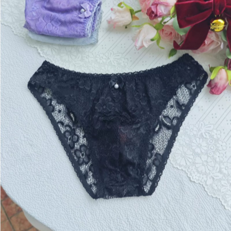 시스루 섹시 남성용 레이스 팬티 로우 웨이스트 자수 라 - Embroidery Underwear 리뷰 및 가격