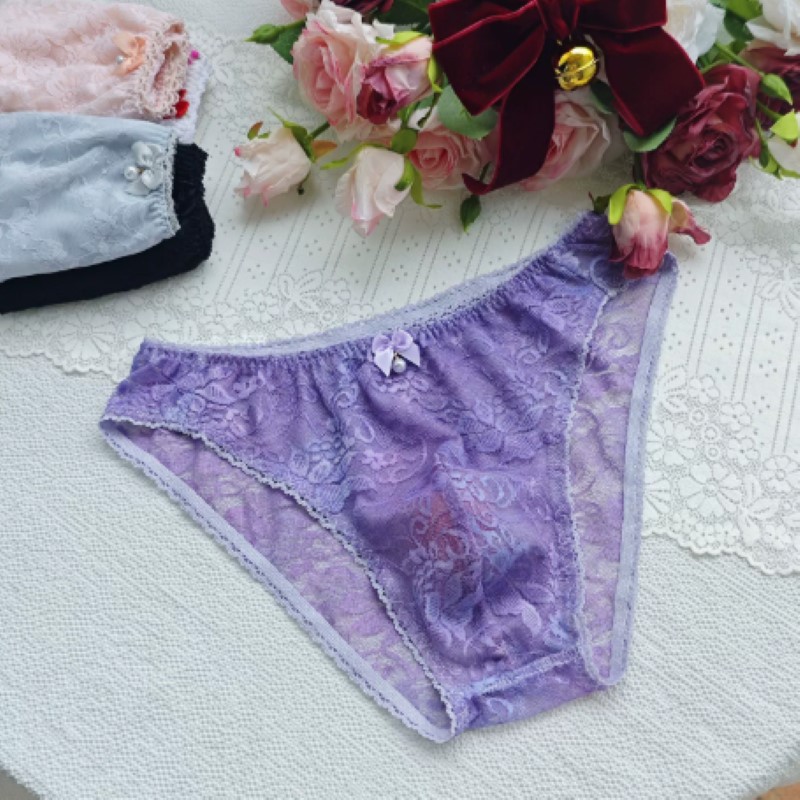 시스루 섹시 남성용 레이스 팬티 로우 웨이스트 자수 라 - Embroidery Underwear 리뷰 및 가격