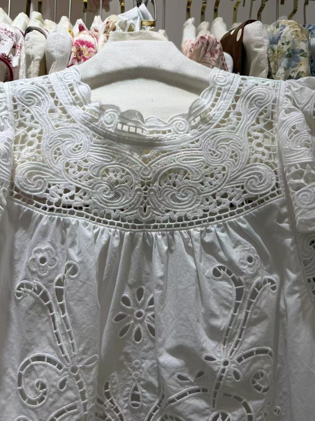 훅 플라워 홀로우 여성 코튼 셔츠 여름 2026 라운드 - Embroidery On Shirt 리뷰 및 가격