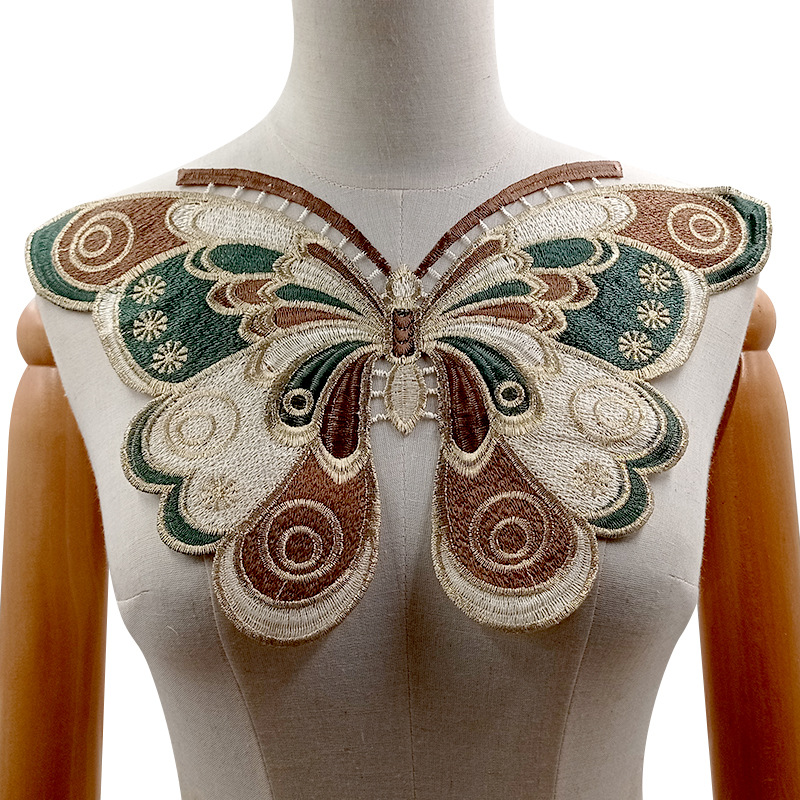 1개 나비 자수 대형 패치 수제 공예 의류 액세서리에  - Embroidery Cloth 리뷰 및 가격