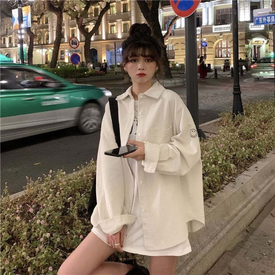 여성용 코듀로이 라펠 캐주얼 자수 상의, 디자인 감각  - Embroidery On Shirt 리뷰 및 가격