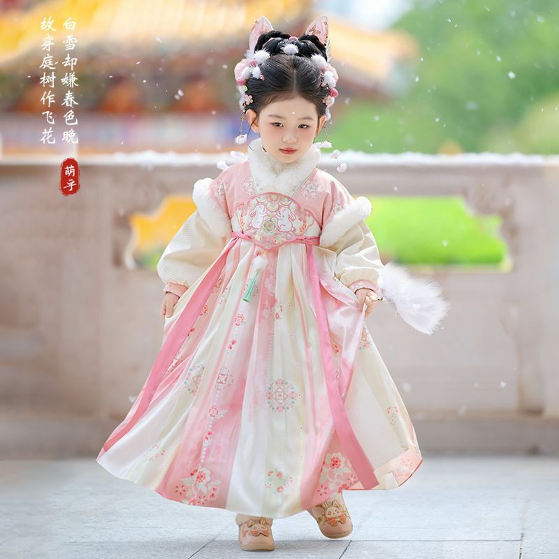2025 소녀 요정 한복 어린이 겨울 따뜻한 자수 탕복 - Embroidery Abaya 리뷰 및 가격