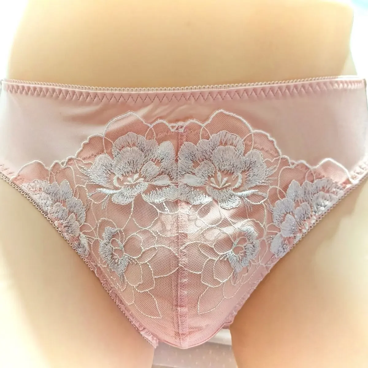 남성용 레이스 자수 핑크 브리프 라이브 쇼 댄스 속옷  - Embroidery Underwear 리뷰 및 가격