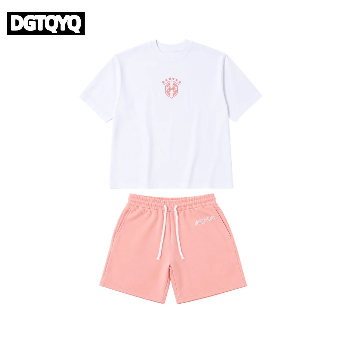 남성용 여름 신상 핑크 자수 캐주얼 반바지 스트레이트  - Embroidery On Shirt 리뷰 및 가격
