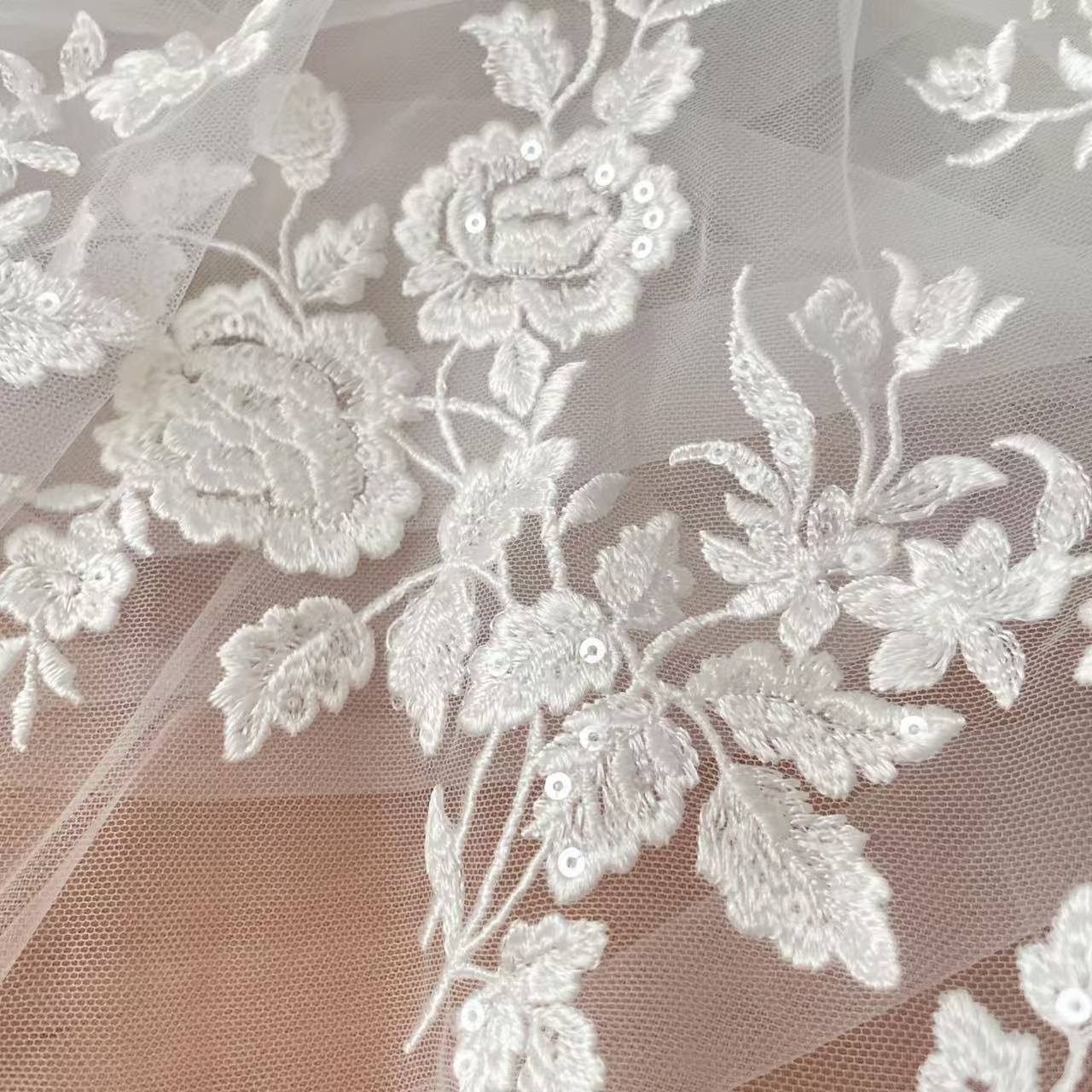 프랑스 자수 레이스 원단, 아름다운 꽃, 로맨틱 웨딩  - Embroidery Abaya 리뷰 및 가격