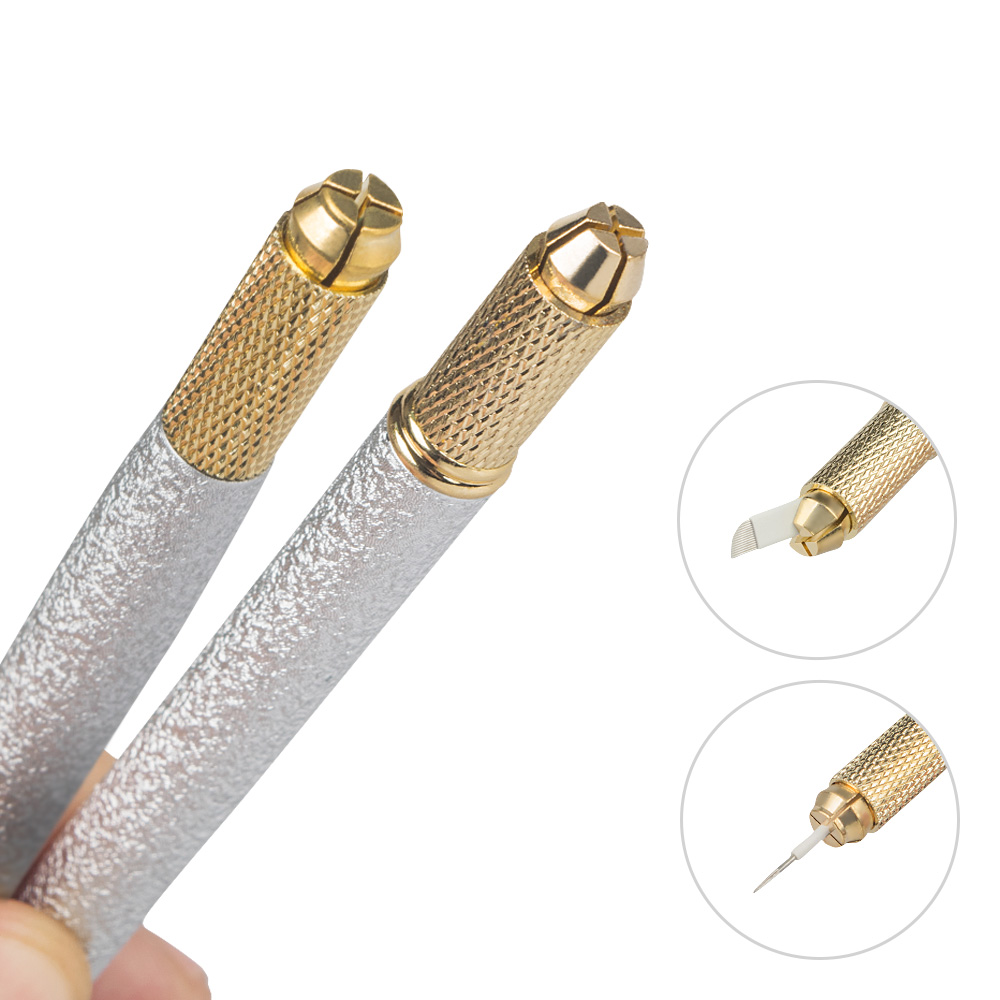 마이크로 블레이딩 더블 엔드 금속 릴리프 자수 펜, 문 - Embroidery Needle Pen 리뷰 및 가격